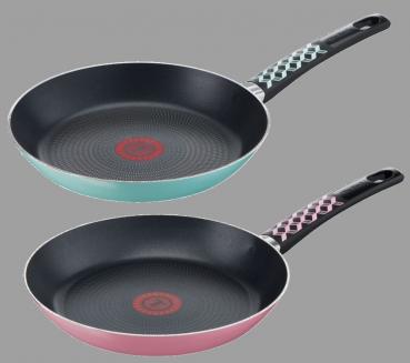 TEFAL Pfannen Set Pastell Colors Mint&Ros(2 stück)Piraten Aktions Paket - mit 10